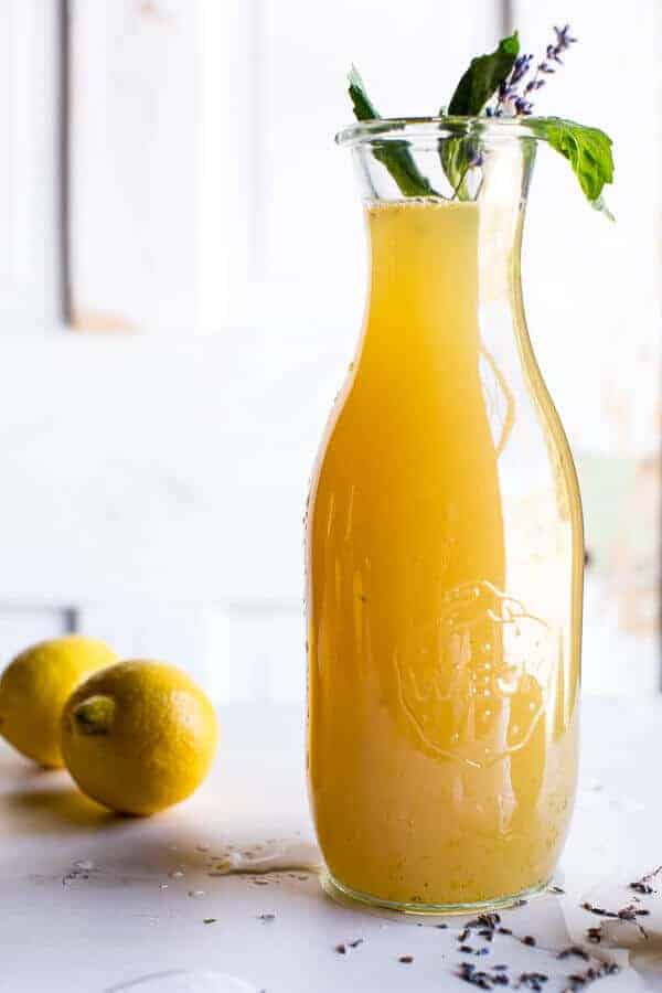 Lavender Basil Lemonade | a healthy drink to sip on all summer! halfbakedharvest.com @hbharvest