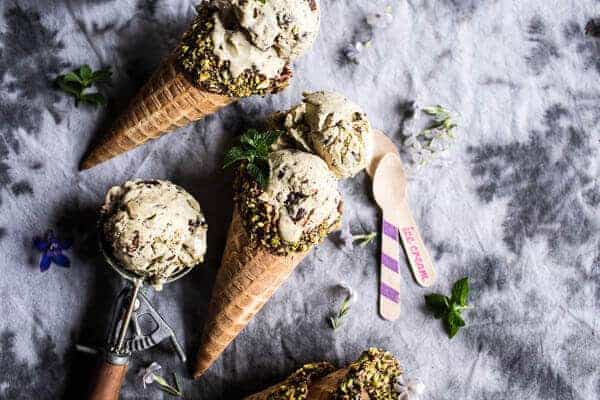 Pistachio Mint Chip Ice Cream | halfbakedharvest.com @hbharvest