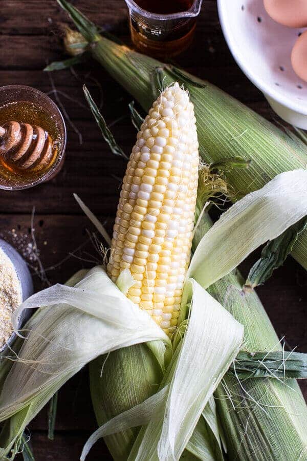 Sweet Kentucky Bourbon Corn Pudding with Candied Jalapeños | halfbakedharvest.com @hbharvest