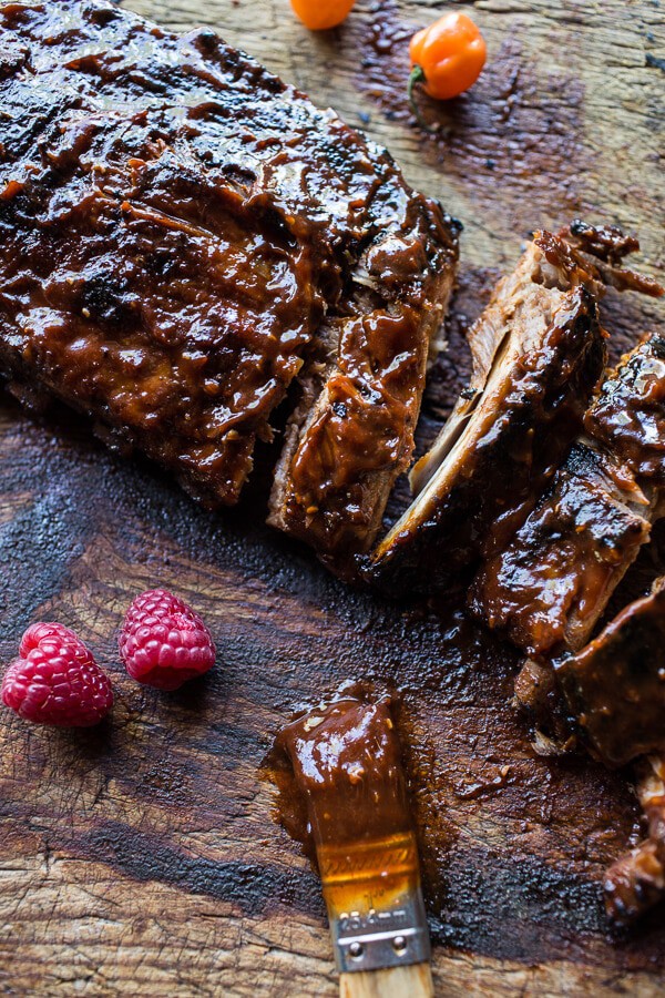 Crockpot Grilled Fiery Habanero Apricot BBQ Ribs | halfbakedharvest.com @hbharvest