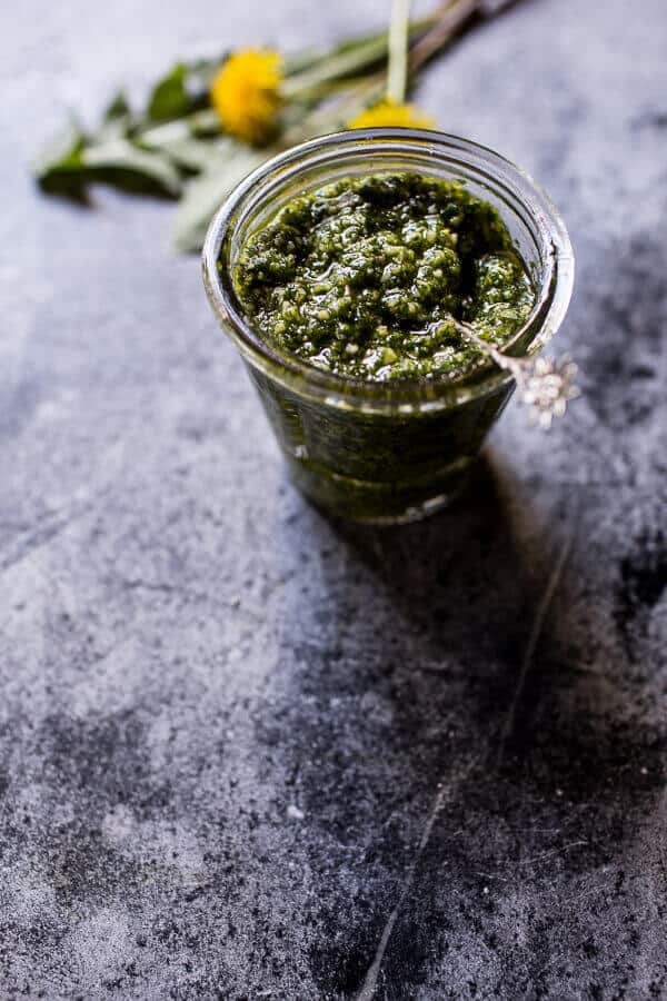 Dandelion Green Pesto, Fresh Fig and Gorgonzola Pizza with Prosciutto | halfbakedharvest.com @hbharvest