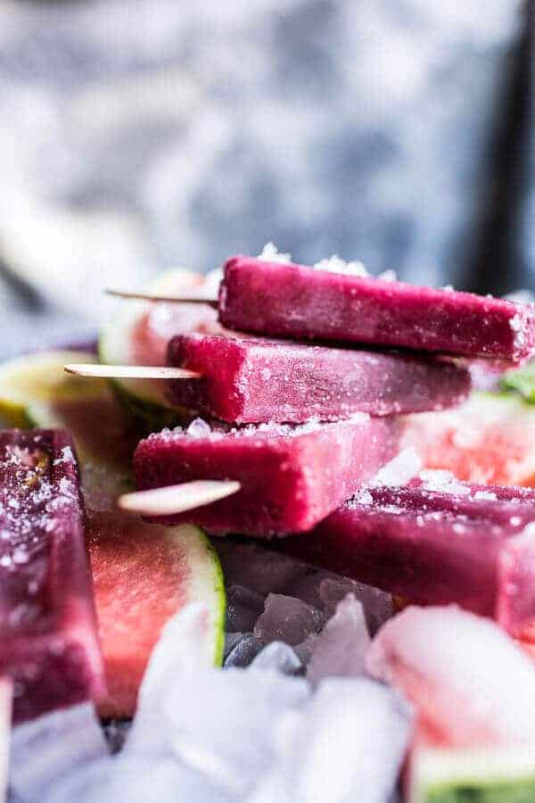 Ginger, Hibiscus and Minty Watermelon Popsicles | halfbakedharvest.com @hbharvest