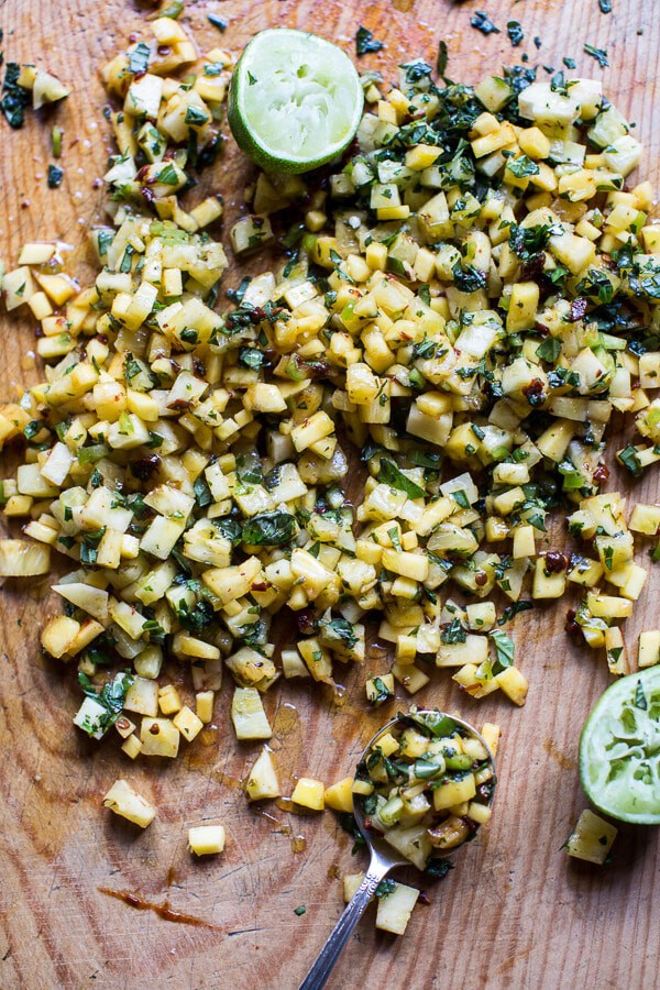 Hawaiian BBQ Dog with Mango, Chili, Pineapple and Lime Relish | halfbakedharvest.com @hbharvest