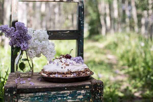 Miso Chocolate Fudge and Haupia (coconut pudding) Macaroon Pie | halfbakedharvest.com @hbharvest
