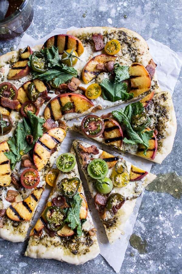 BLT and Grilled Peach Pizza | halfbakedharvest.com @hbharvest