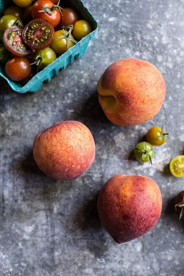 BLT and Grilled Peach Pizza | halfbakedharvest.com @hbharvest