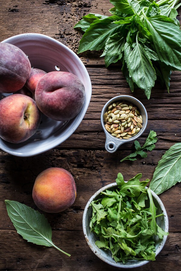 Balsamic Roasted Peach, Basil Chicken and Prosciutto Tarts | halfbakedharvest.com @hbharvest