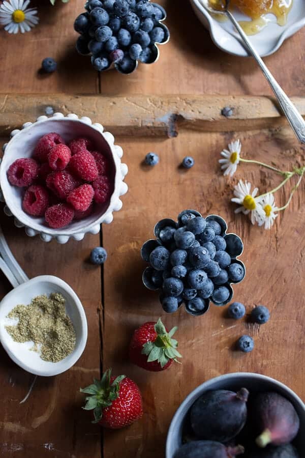 Blueberry Chamomile Dutch Baby with Honeycomb Ricotta | halfbakedharvest.com @hbharvest