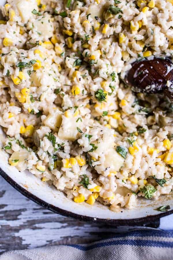 Brown Butter Lobster, Sweet Corn and Fontina Risotto | halfbakedharvest.com @hbharvest