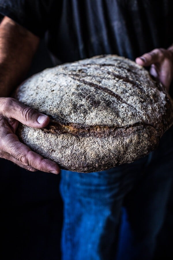 Buttered Brie and Heirloom Tomato Toast with Honey, Thyme + Walnuts | halfbakedharvest.com @hbharvest