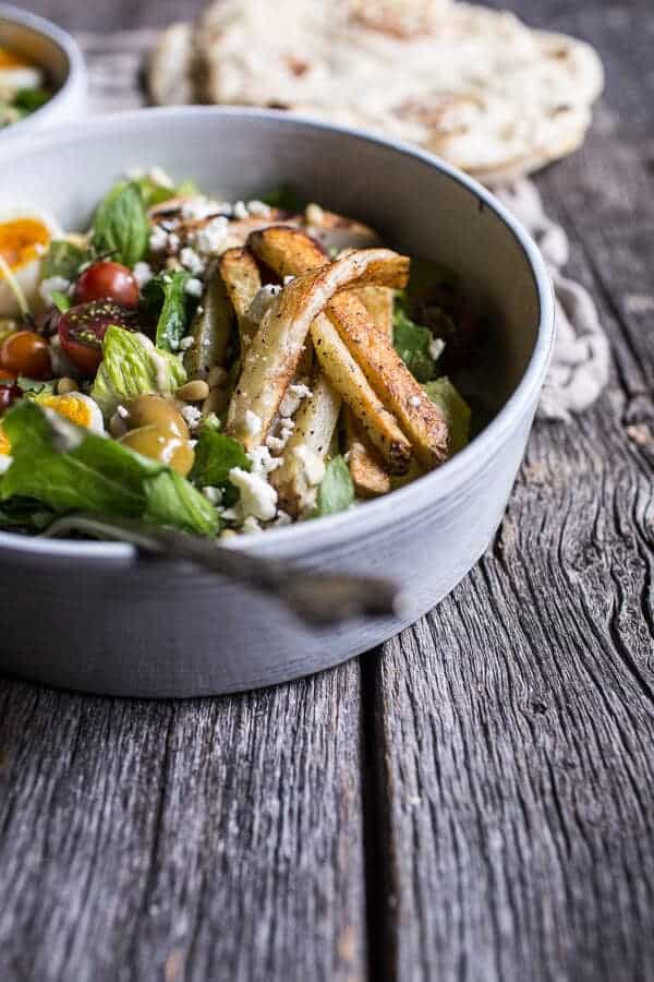 Greek Chicken Gyro Caesar Salad | halfbakedharvest.com @hbharvest