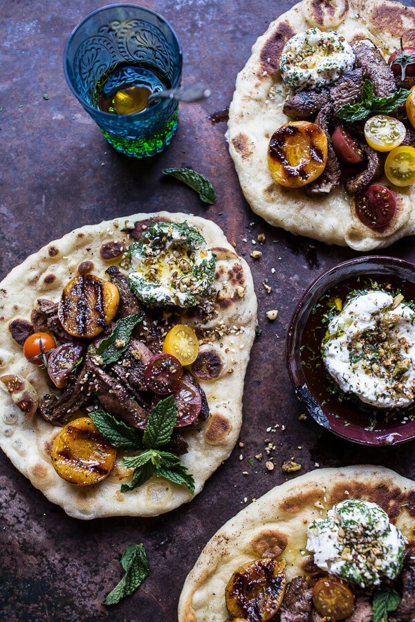 Grilled Lamb Tikka with Caramelized Apricots + Pine Nut Labneh | halfbakedharvest.com @hbharvest