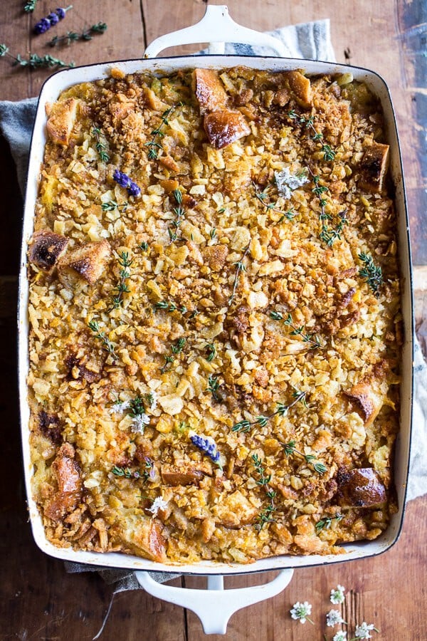 One Pan Healthier Chicken and Zucchini Noodle Casserole | halfbakedharvest.com @hbharvest