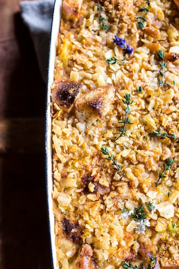 One Pan Healthier Chicken and Zucchini Noodle Casserole | halfbakedharvest.com @hbharvest