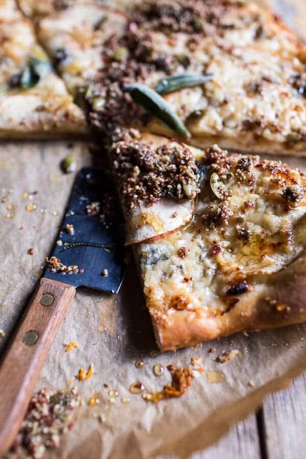Apple and Caramelized Onion Pizza with Pumpkin Seed Pangrattato | halfbakedharvest.com @hbharvest