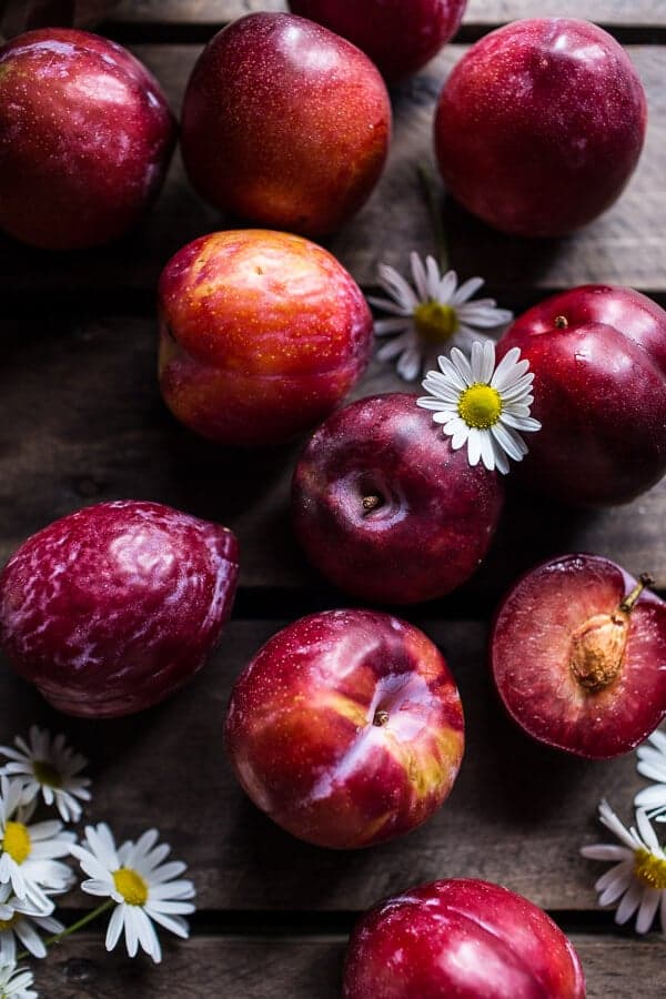Brown Butter Plum Up-Side Down Yogurt Cake with Pistachios | halfbakedharvest.com @hbharvest