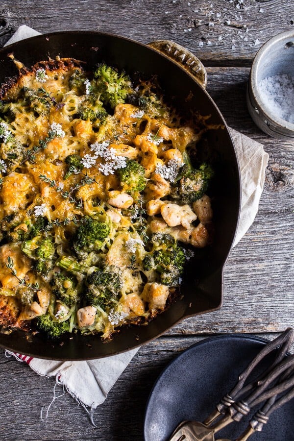 Chicken and Broccoli Skillet Bake | halfbakedharvest.com @hbharvest
