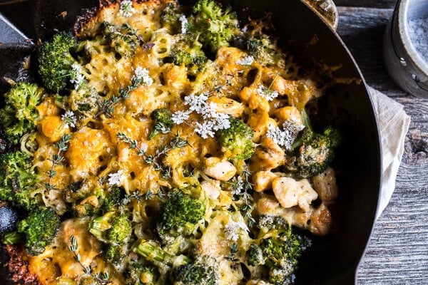 Chicken and Broccoli Skillet Bake | halfbakedharvest.com @hbharvest