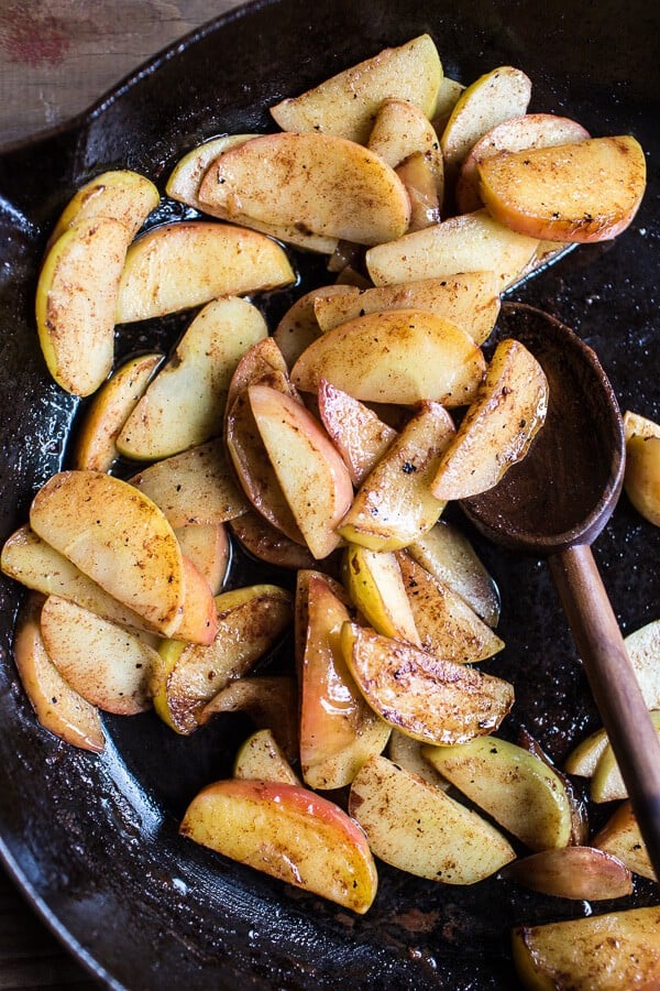 Easy Warm Swedish Caramel Apple Cheesecake | halfbakedharvest.com @hbharvest