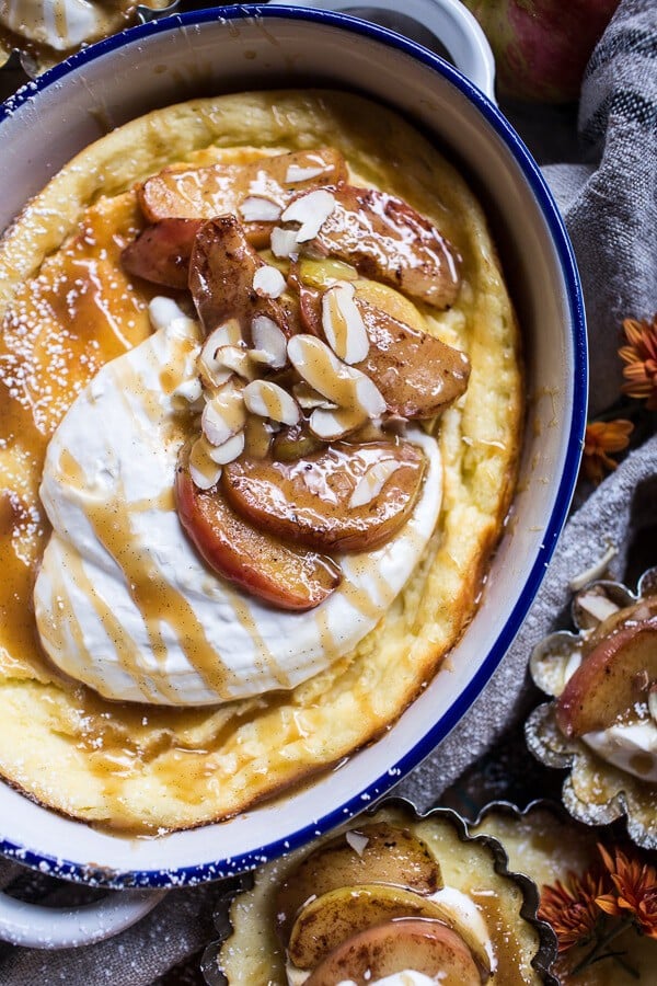 Easy Warm Swedish Caramel Apple Cheesecake | halfbakedharvest.com @hbharvest