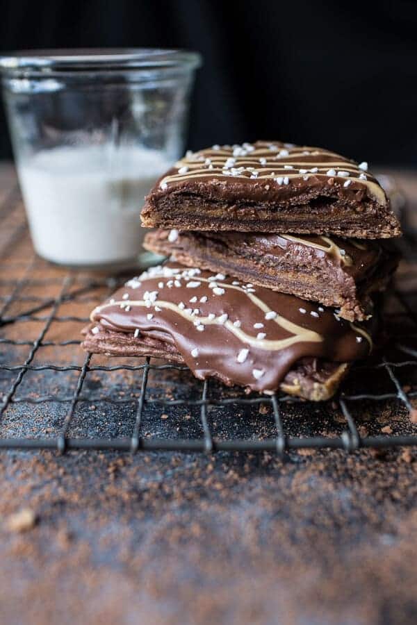 Homemade Chocolate Peanut Butter Fudge Pop-Tarts | halfbakedharvest.com @hbharvest