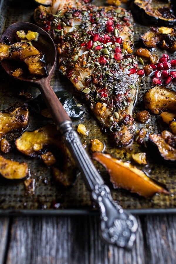 Slow Roasted Cod with Brown Sugar Pineapple Glazed Acorn Squash | halfbakedharvest.com @hbharvest