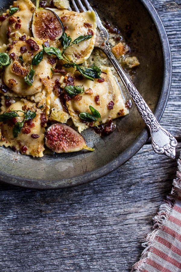 Butternut Squash and Goat Cheese Ravioli with Browned Butter + Oregano Bread Crumbs (VIDEO) | halfbakedharvest.com @hbharvest