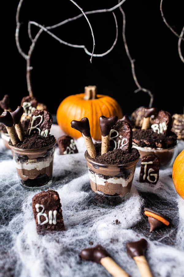 Deathly Chocolate Graveyard Cakes…Witches Beware | halfbakedharvest.com @hbharvest