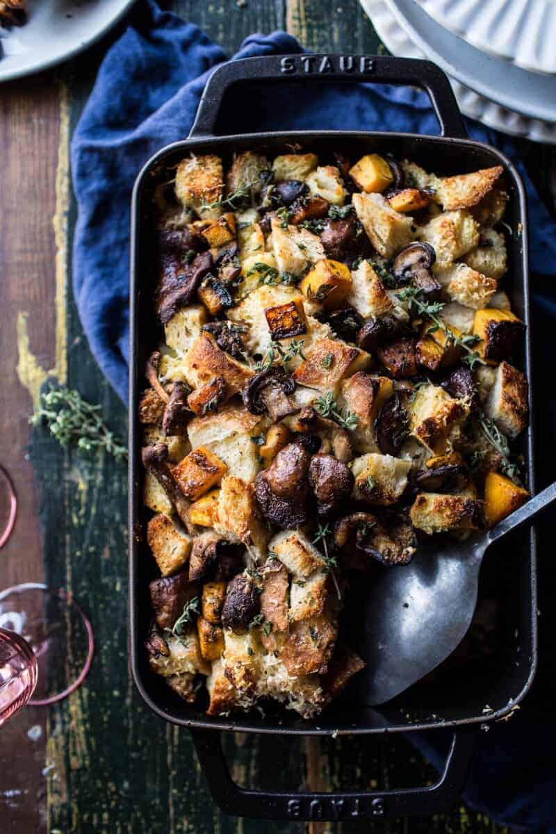 Butternut Squash and Wild Mushroom Stuffing | halfbakedharvest.com @hbharvest