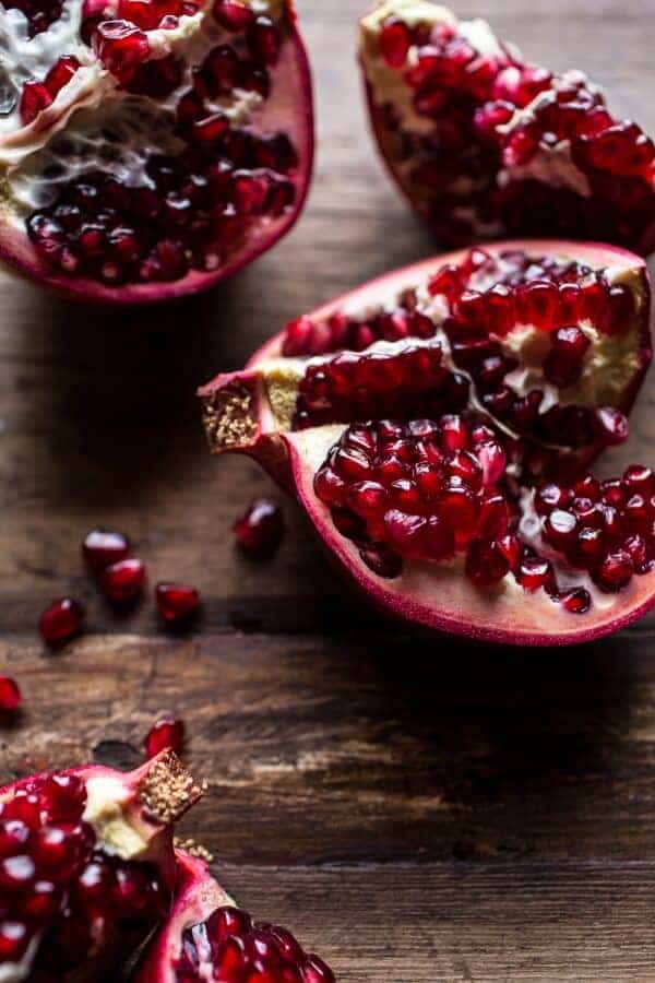 Crockpot Honey Harissa Chicken with Chickpeas, Feta and Jeweled Pomegranate Rice | halfbakedharvest.com @hbharvest