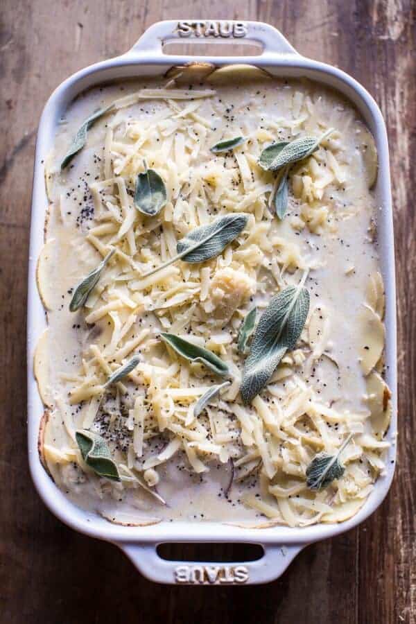 Cheesy Potato Au Gratin with Buttery Ritz Cracker Crumbs | halfbakedharvest.com @hbharvest