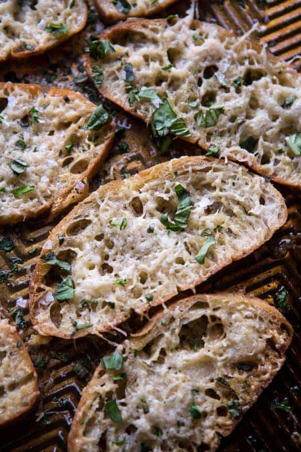 Winter Vegetable Chicken Noodle Soup with Asiago Crostini | halfbakedharvest.com @hbharvest