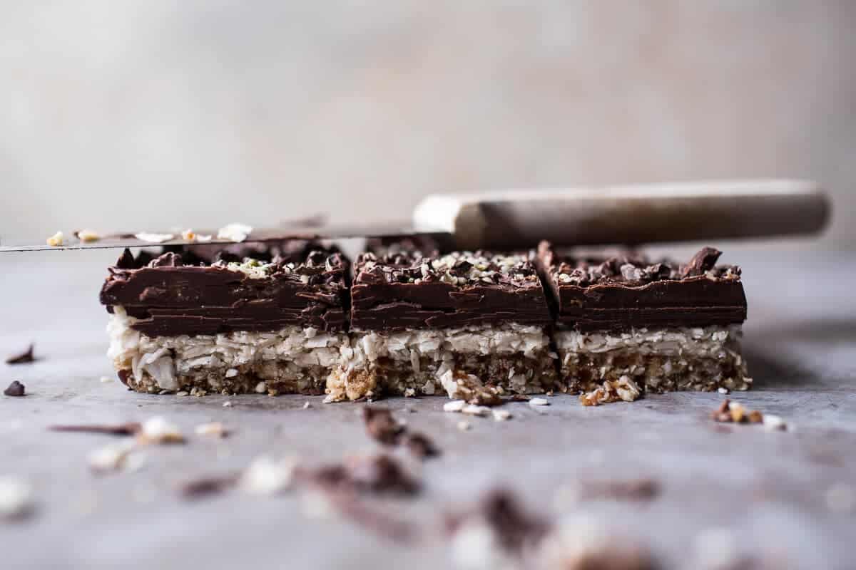 Chocolate Coconut Almond Bars | halfbakedharvest.com @hbharvest