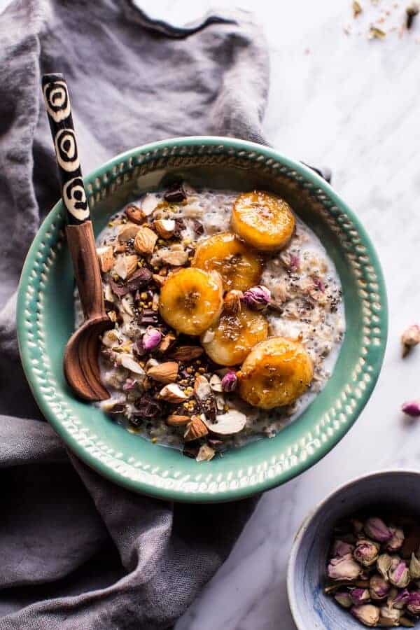 Coconut Chia Oats with Caramelized Bananas | halfbakedharvest.com @hbharvest