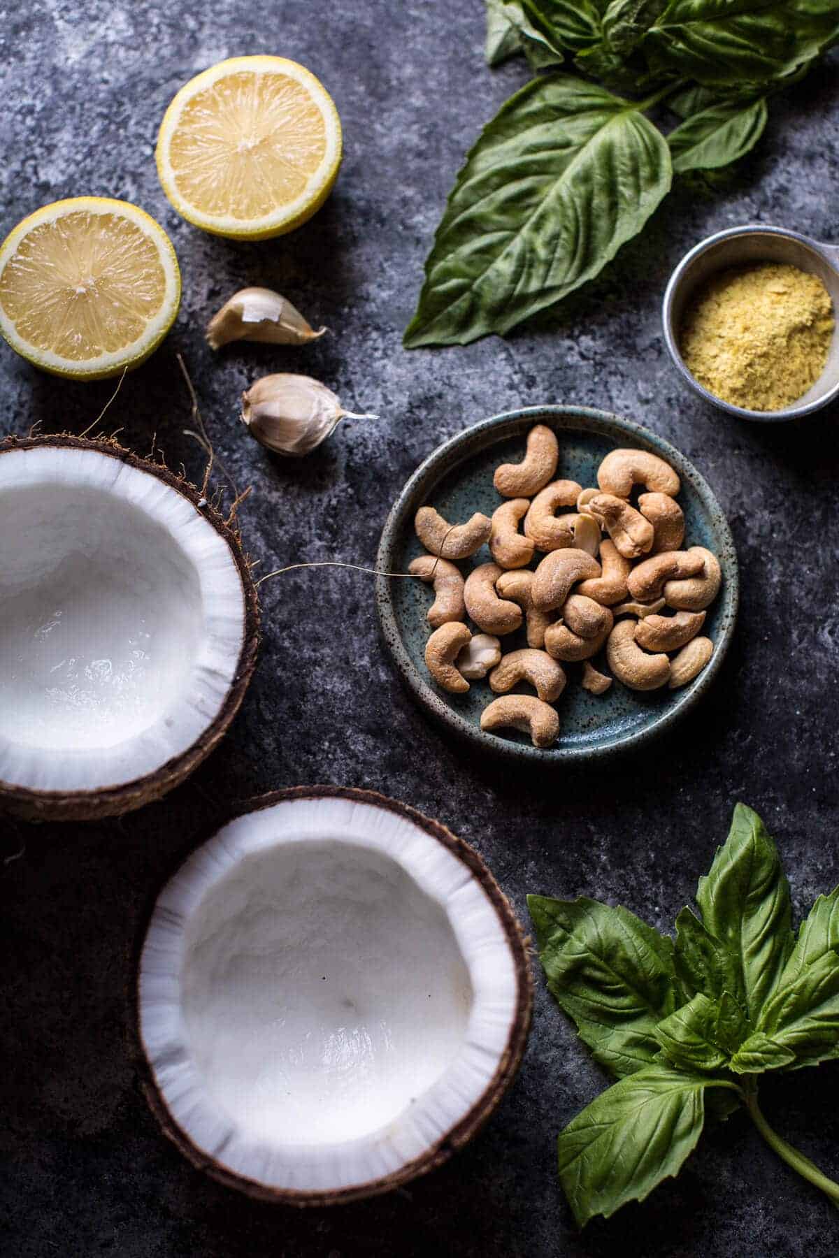 Creamy Coconut Cashew Spaghetti Squash "Alfredo" with Roasted Cauliflower | halfbakedharvest.com @hbharvest
