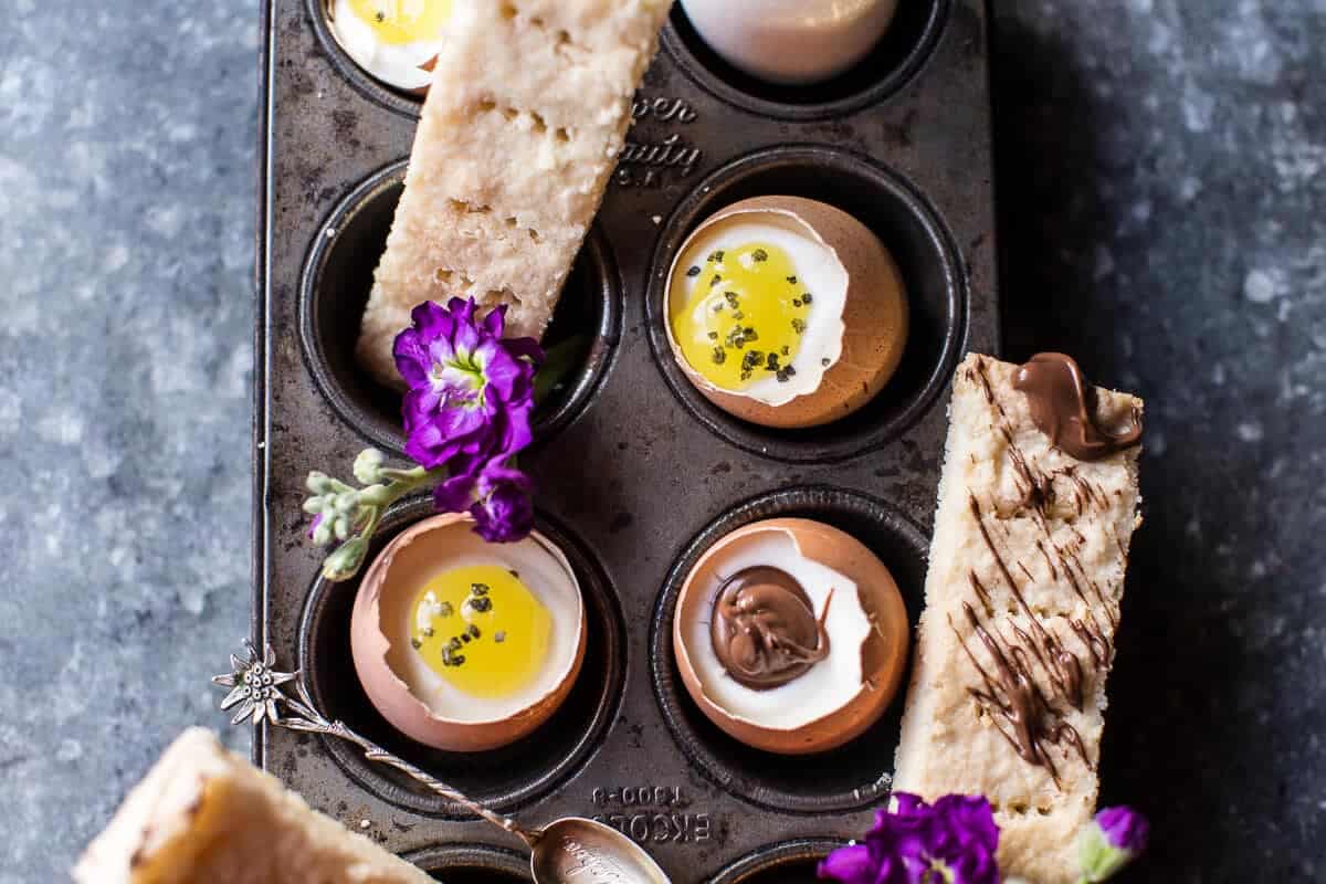 Cheesecake Eggs with Shortbread Soldiers | halfbakedharvest.com @hbharvest