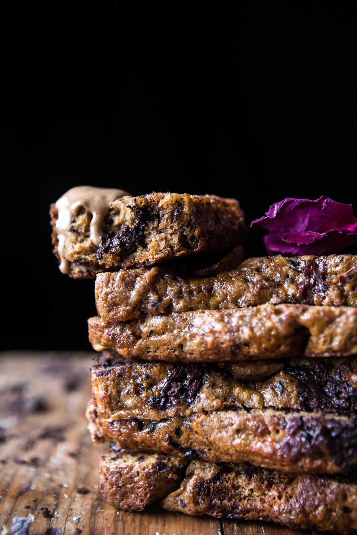 Chocolate Chip Almond Butter Banana Bread | halfbakedharvest.com @hbharvest