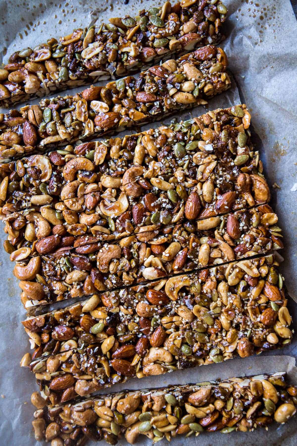 Chocolate Dunked Salted Honey Nut Bars | halfbakedharvest.com @hbharvest