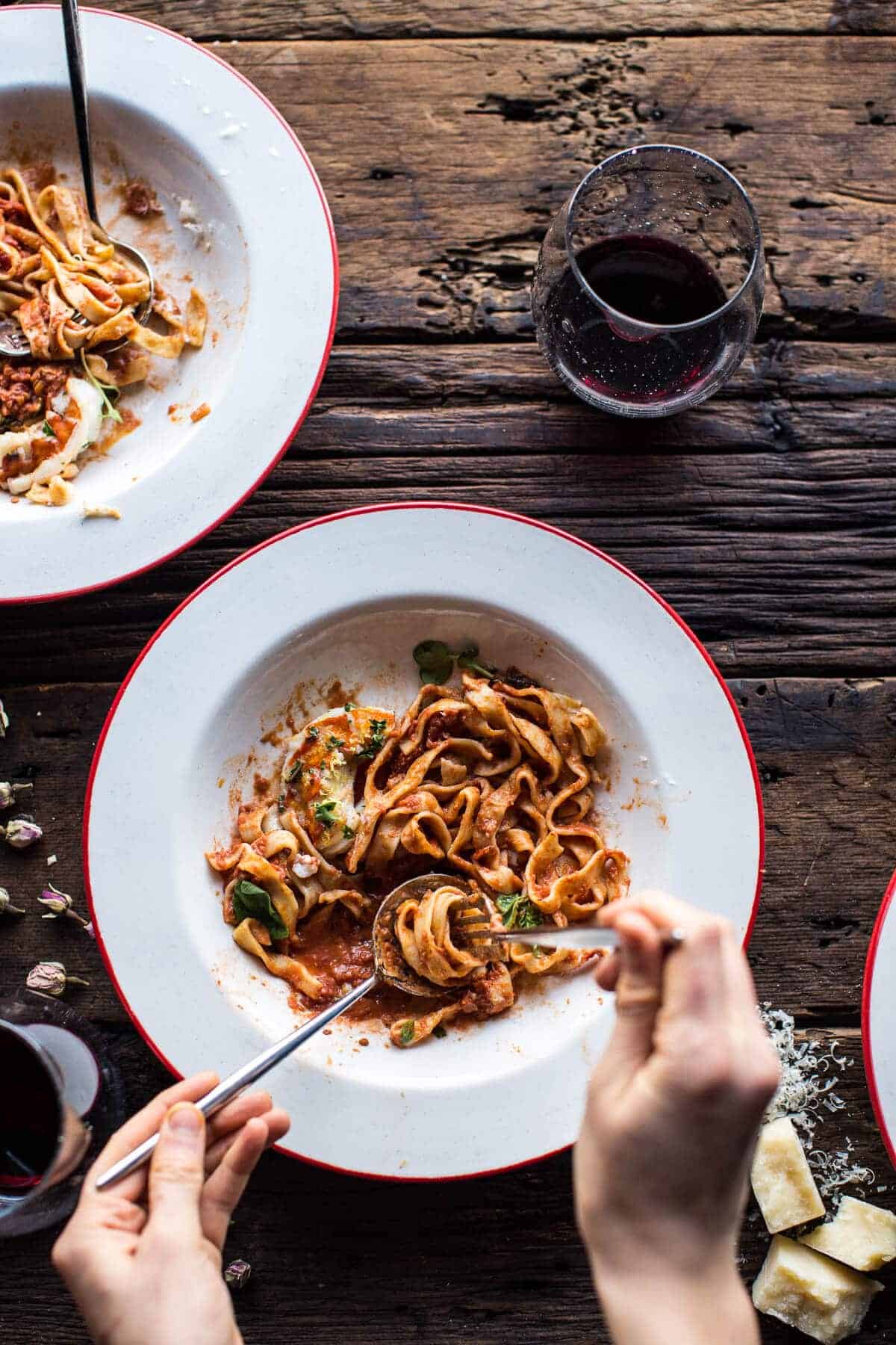 Creamy Tomato, Lobster and Shrimp Fettuccine | halfbakedharvest.com @hbharvest