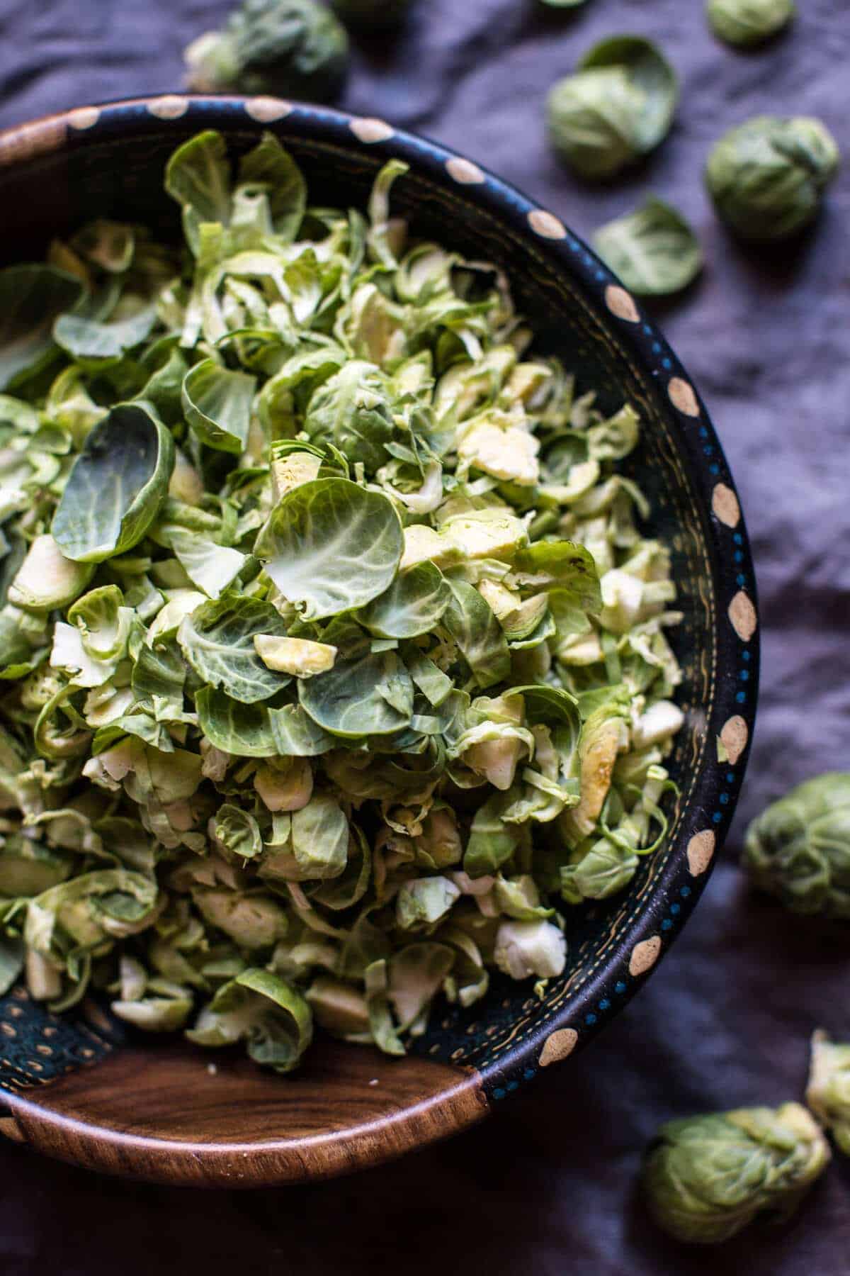 Honey Balsamic and Lemon Brussels Sprout Chicken with Goat Cheese Polenta | halfbakedharvest.com @hbharvest