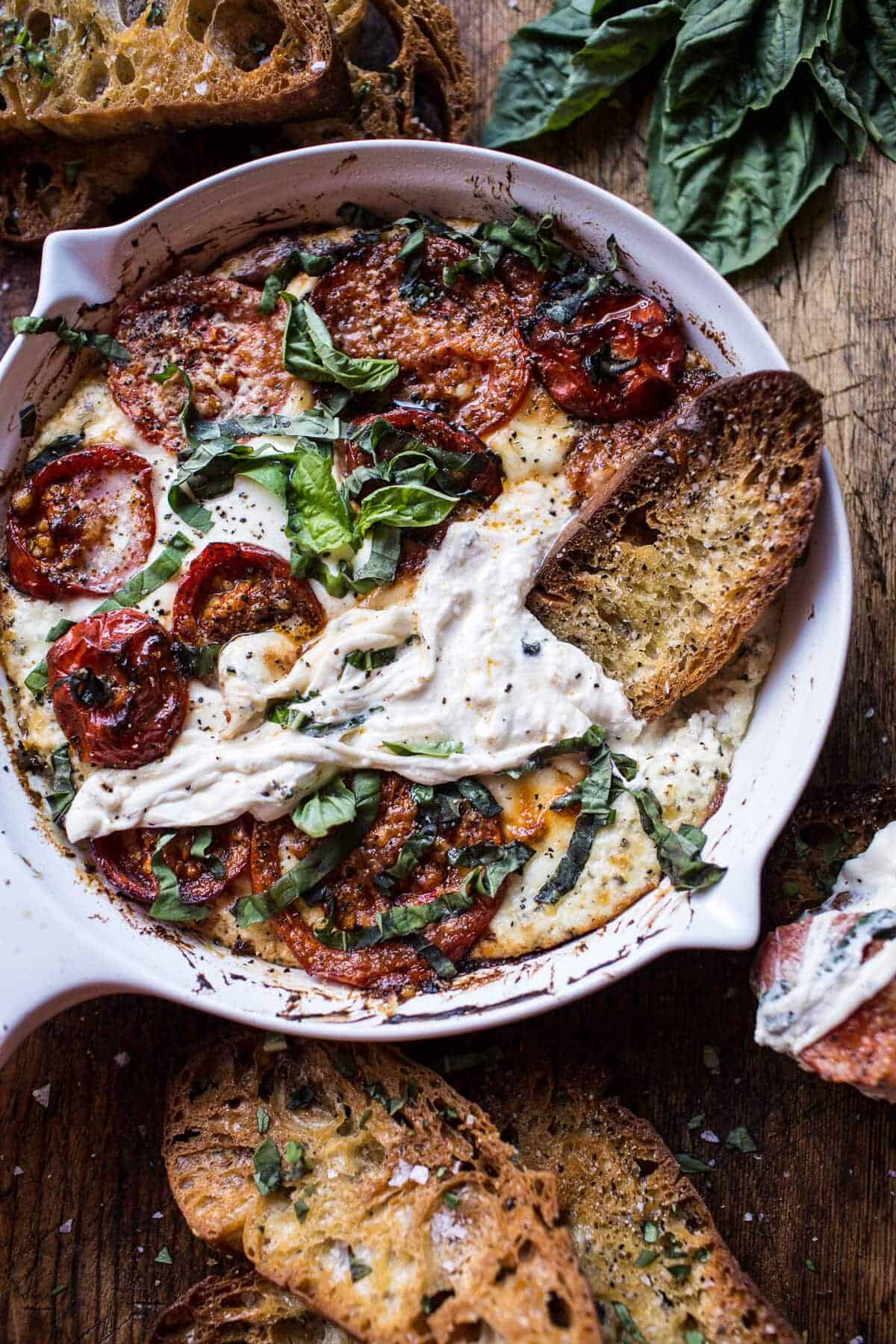 Margherita Pizza Dip (with Burrata) | halfbakedharvest.com @hbharvest