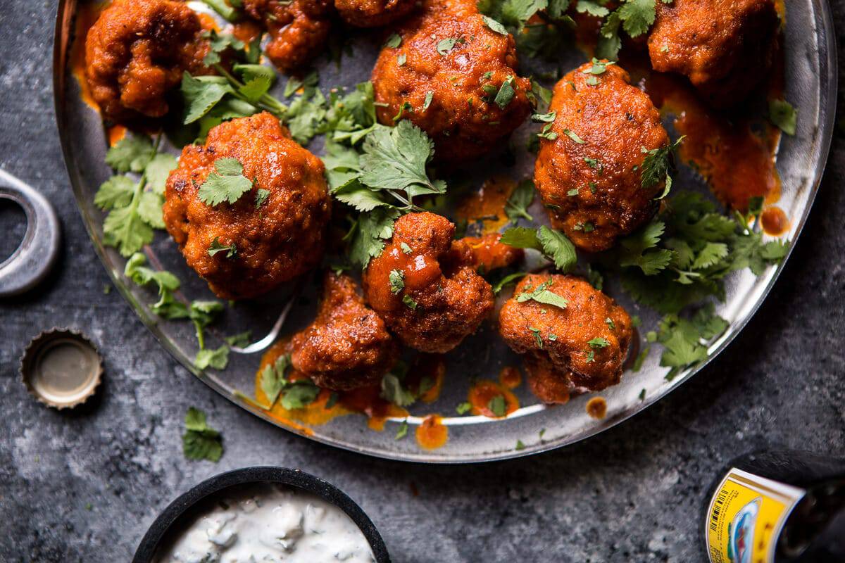Sriracha Buffalo Cauliflower Bites | halfbakedharvest.com @hbharvest