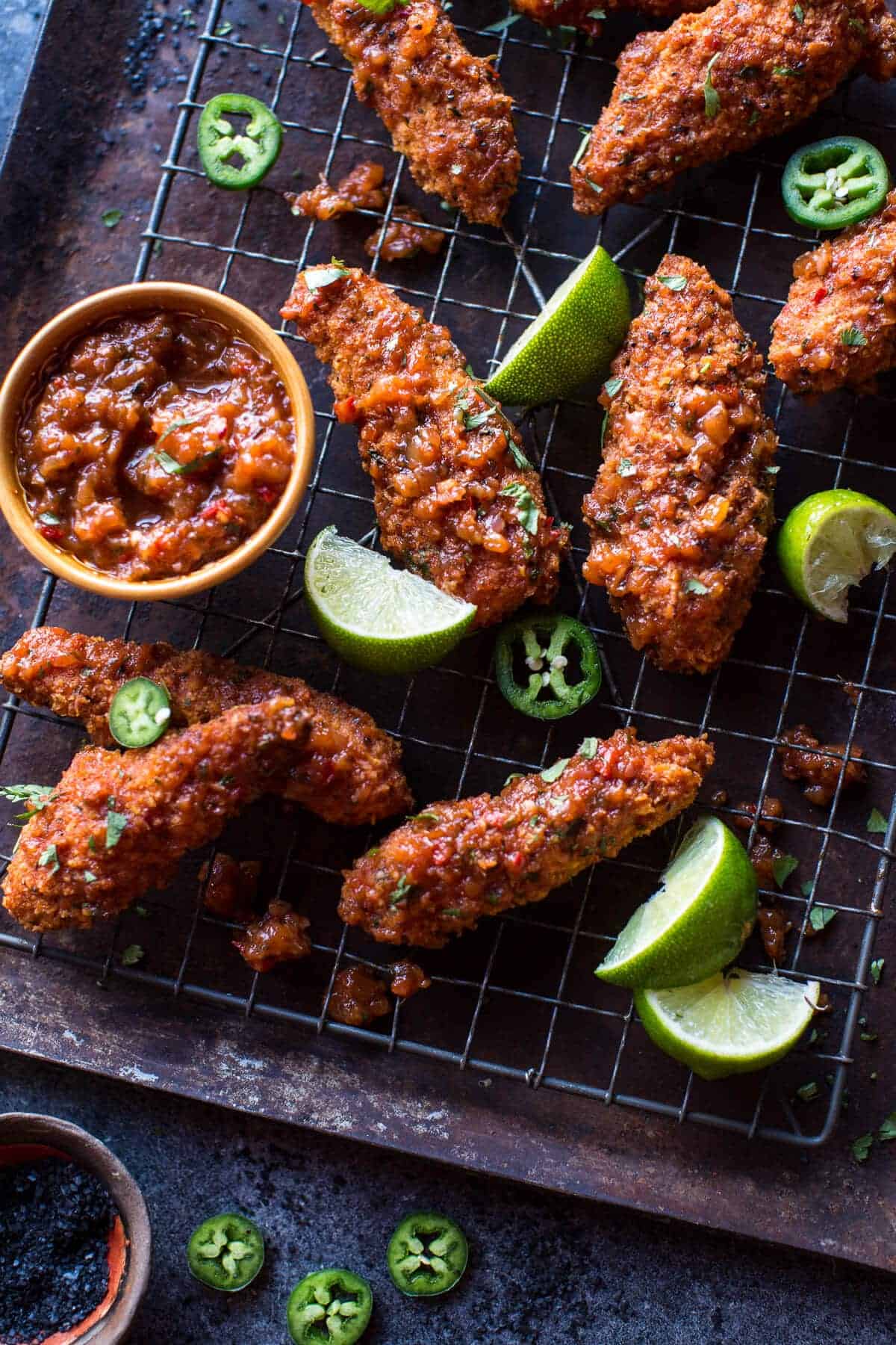 Sticky Mango Curry Oven Baked Boneless Wings | halfbakedharvest.com @hbharvest