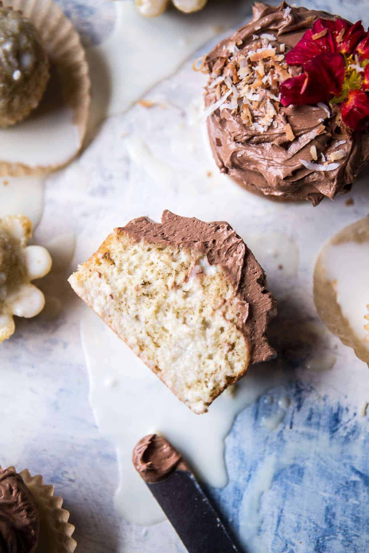 Coconut Banana 3-Milk Cupcakes with Nutella Buttercream | halfbakedharvest.com @hbharvest