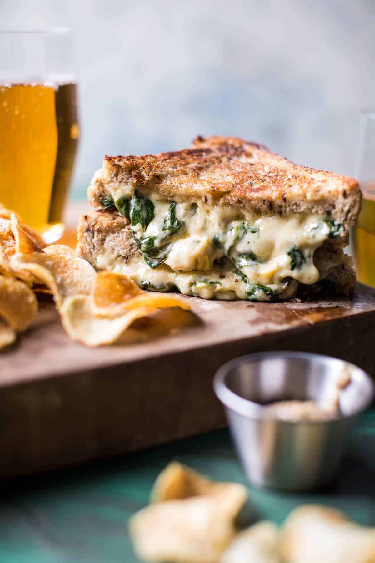 Irish Pub Spinach and Artichoke Melt | halfbakedharvest.com @hbharvest