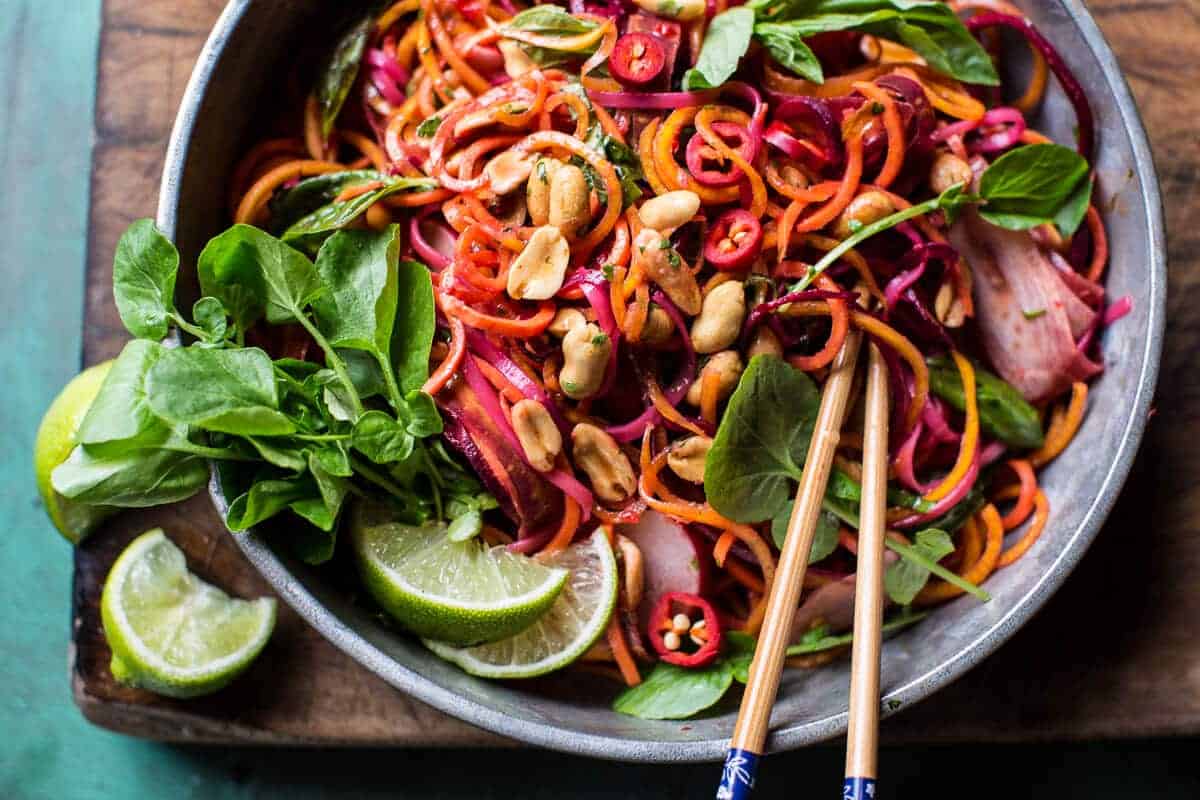 Rainbow Veggie Noodles | halfbakedharvest.com @hbharvest