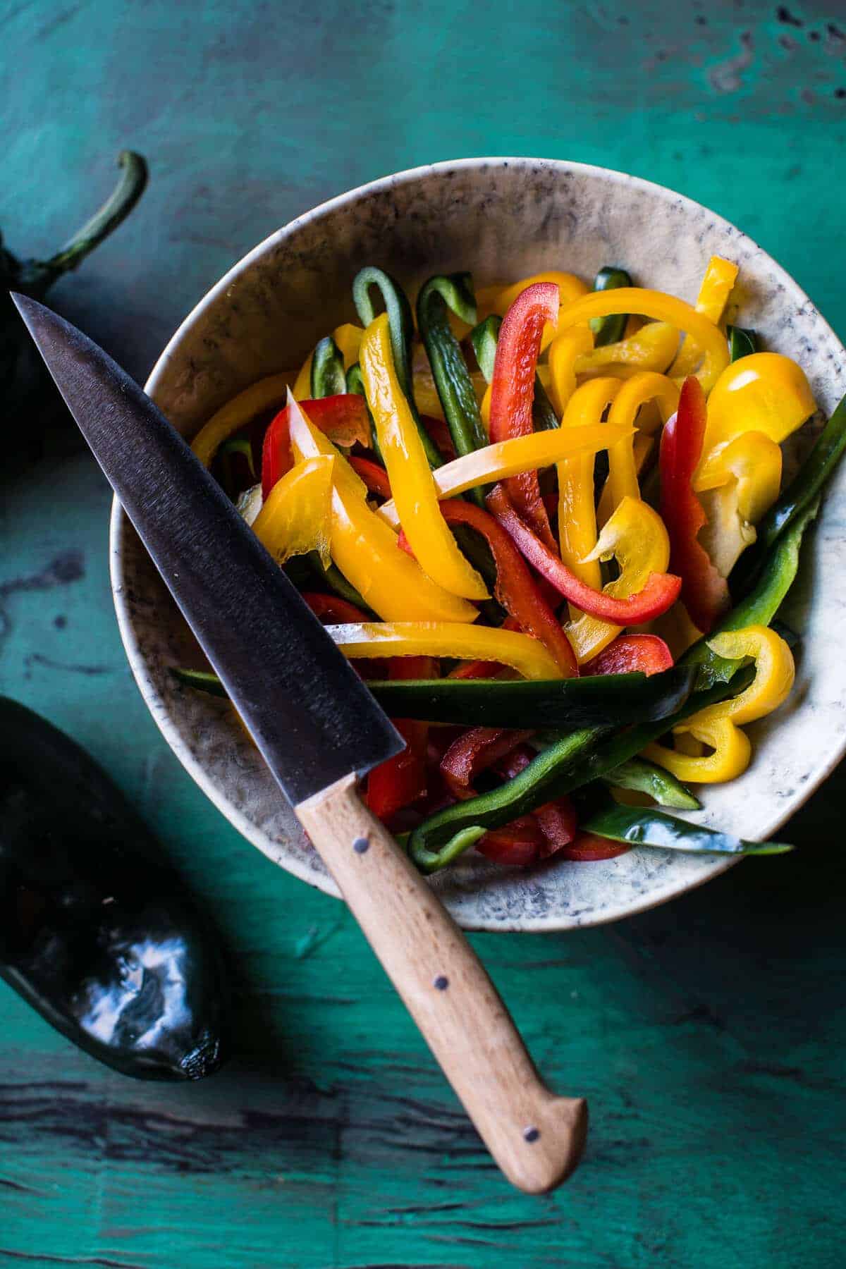 Salmon Fajita Salad Boats | halfbakedharvest.com @hbharvest
