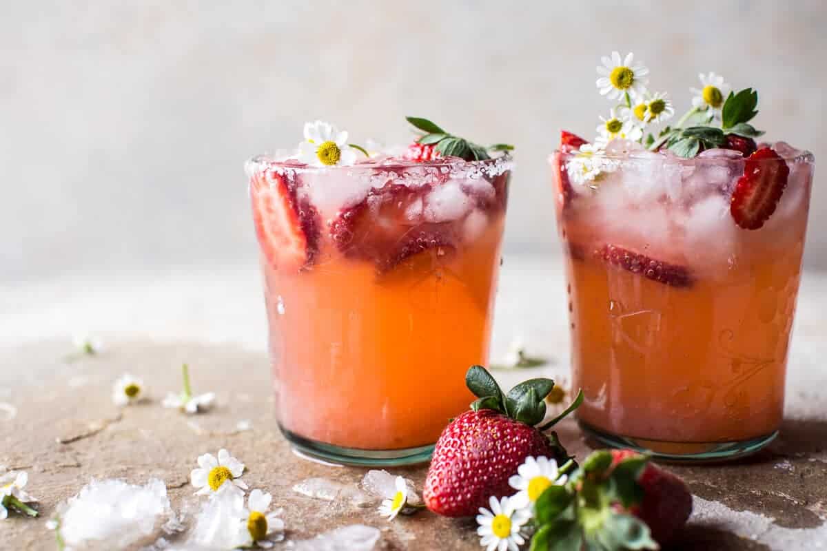 Strawberry Chamomile Paloma | halfbakedharvest.com @hbharvest