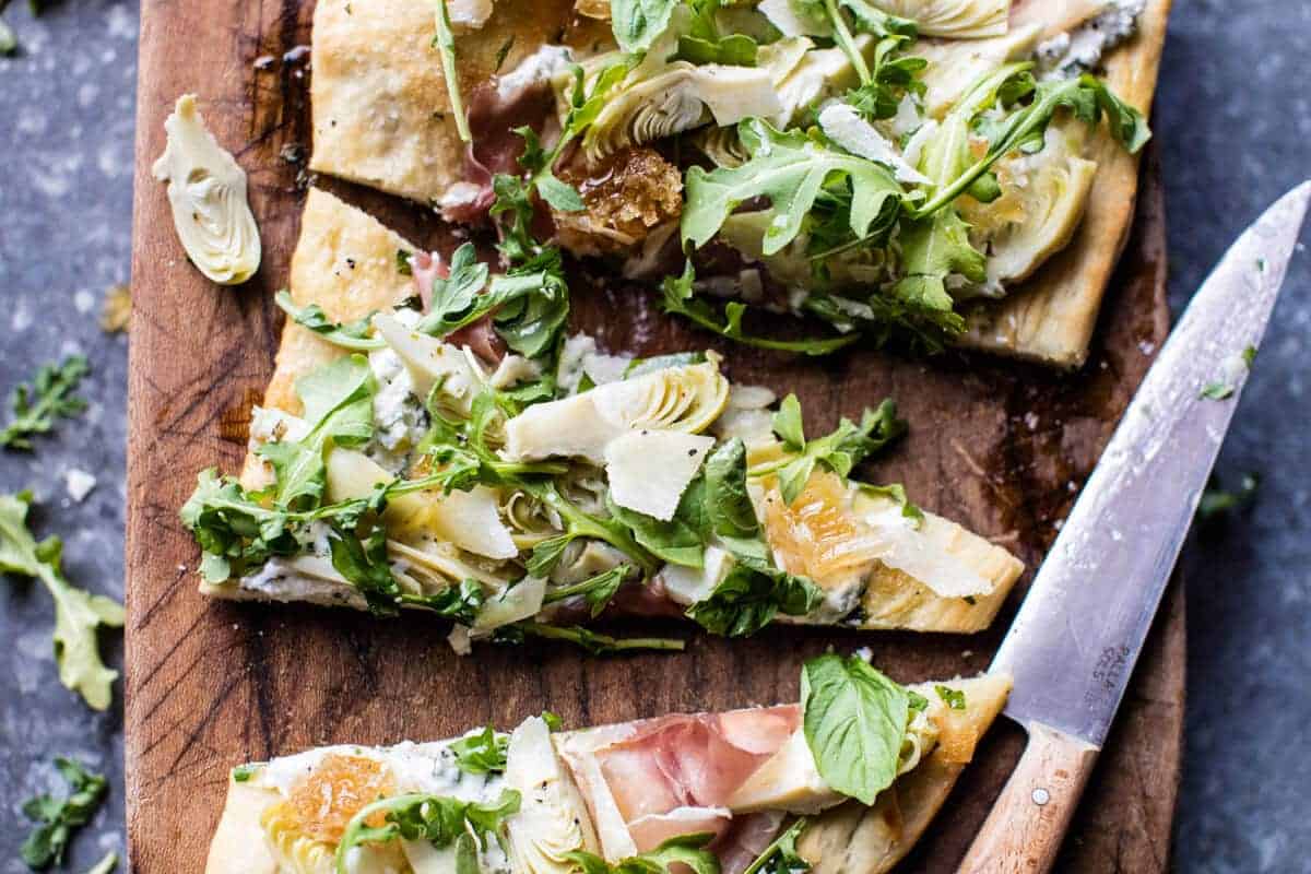 Artichoke Ricotta Flatbread | halfbakedharvest.com @hbharvest
