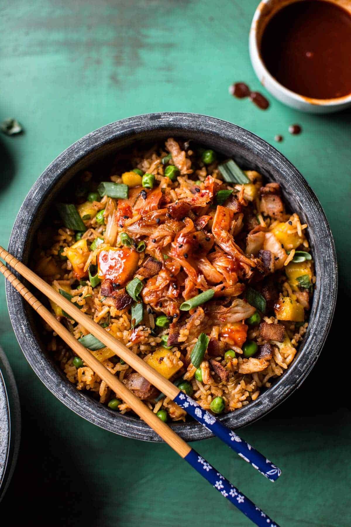 Kimchi Chicken and Bacon Fried Rice | halfbakedharvest.com @hbharvest